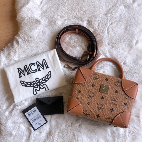 MCM Monogram Trunk Messenger Bag - Picture 2 of 13